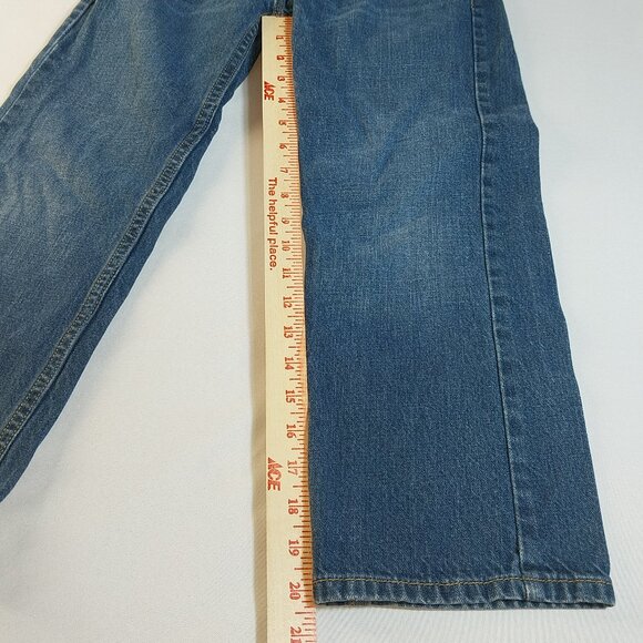 Arizona Jean Co Boys Size 8 Reg Relaxed Straight Blue Jeans - Picture 9 of 16
